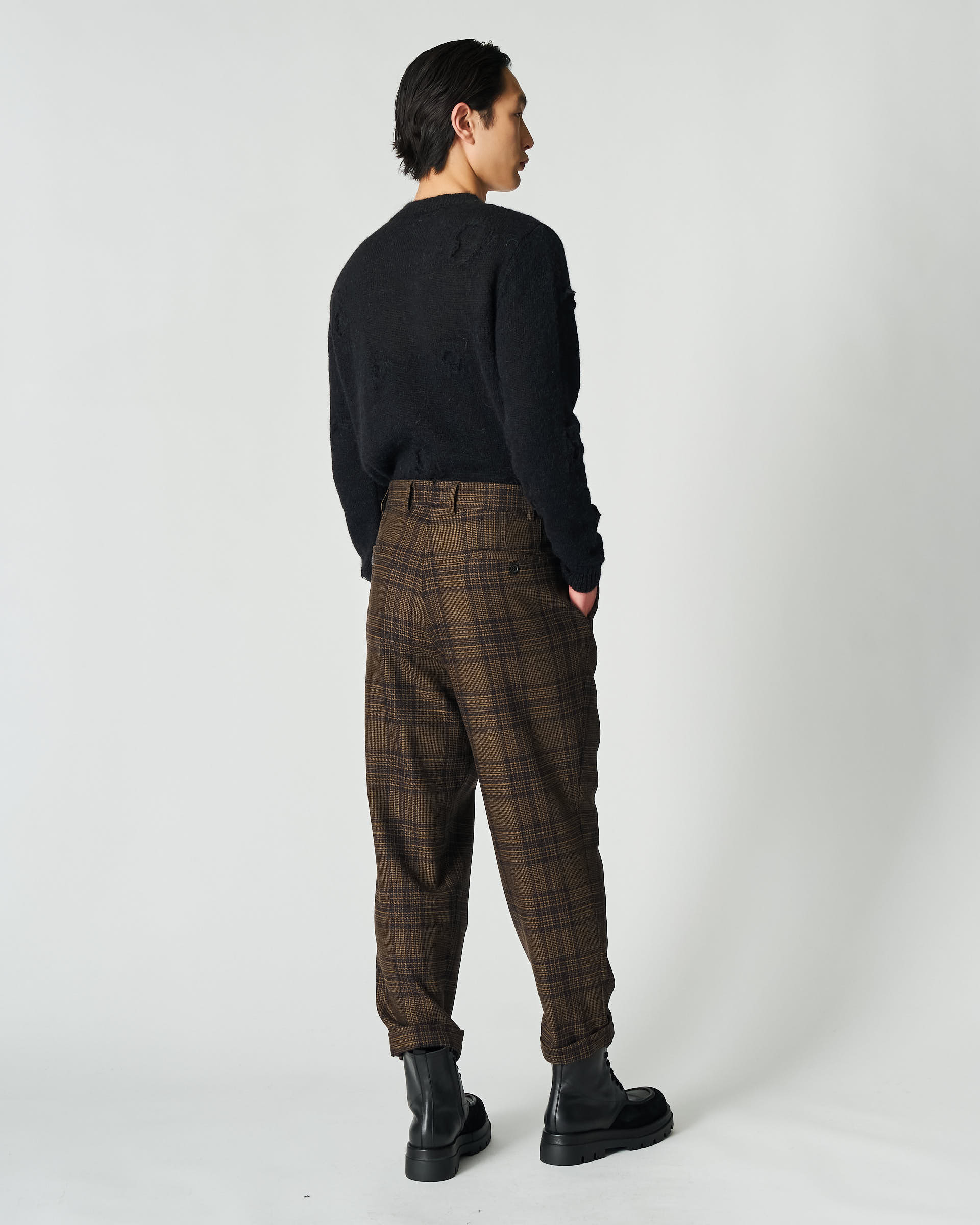 The Market Store | Pantalone Check Con Risvolto